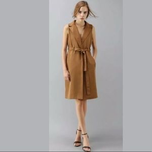Chic Wish Sleeveless Dress Trench Coat S